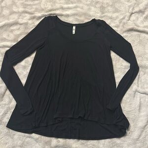 Free people January Ribbed Tunic Black Size X-Small XS